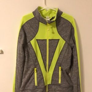 Ivivva lime green and grey jacket